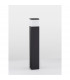 Ferron 80cm Outdoor Bollard Dark Grey Aluminium Clear LED E27 IP65-3