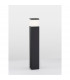 Ferron 80cm Outdoor Bollard Dark Grey Aluminium Clear LED E27 IP65-4