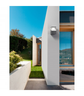 Lock Outdoor Modern Wall Lamp Aluminium Dark Grey White LED 12W 1047Lm IP54 3000K/4000K AC Driver Included-2