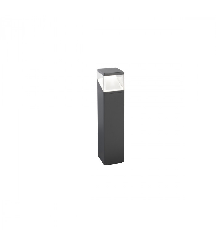 Lock Outdoor Bollard Aluminium Dark Grey White LED 12W 1047Lm IP54 3000K/4000K AC Driver Included-1