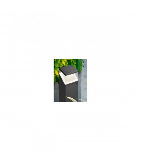 Lock Outdoor Bollard Aluminium Dark Grey White LED 12W 1047Lm IP54 3000K/4000K AC Driver Included-2