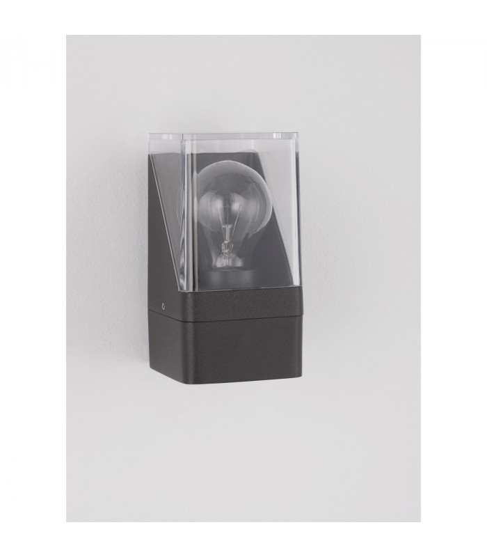 Selena 16cm Outdoor Modern Wall Lamp Anthracite Aluminium LED E27 IP65-7