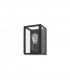 Zest Outdoor Wall Lantern Black Aluminium Clear Glass LED E27 IP54-1