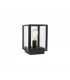 Zest Outdoor Pedestal Light Black Aluminium Clear Glass LED E27 IP54-1