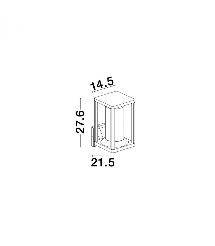 Loeve Outdoor Wall Lantern Anthracite Aluminium LED E27 IP65-7