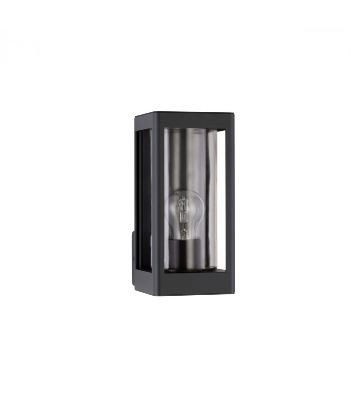 Figo Outdoor Wall Lantern Dark Grey Aluminium Clear Glass LED E27 IP54-1