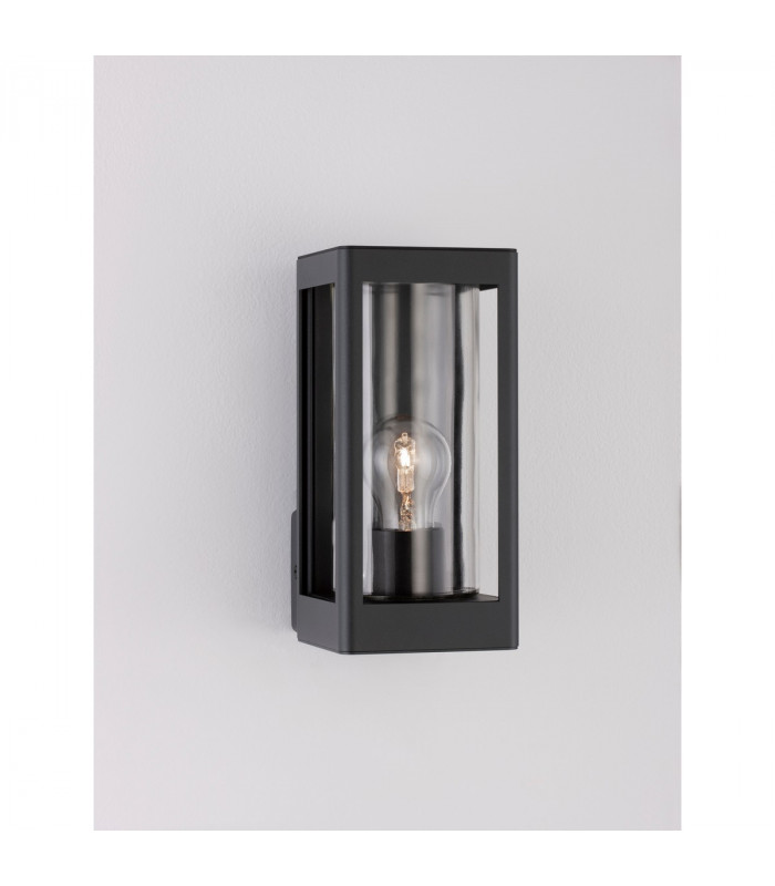 Figo Outdoor Wall Lantern Dark Grey Aluminium Clear Glass LED E27 IP54-3
