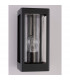 Figo Outdoor Wall Lantern Dark Grey Aluminium Clear Glass LED E27 IP54-4