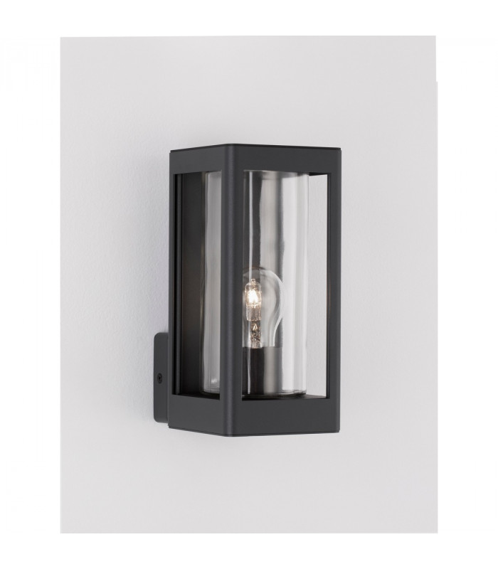 Figo Outdoor Wall Lantern Dark Grey Aluminium Clear Glass LED E27 IP54-5