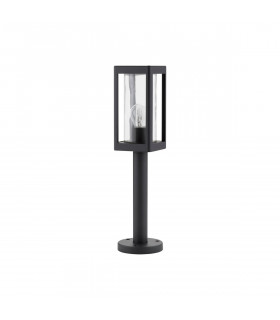 Figo Outdoor Bollard Dark Grey Aluminium Clear Glass LED E27 IP54-1