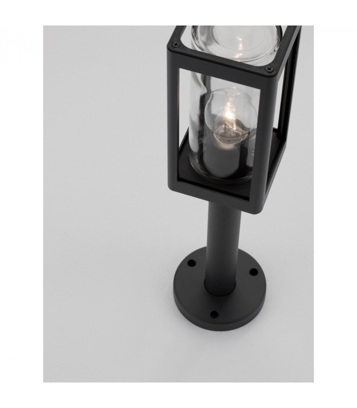 Figo Outdoor Bollard Dark Grey Aluminium Clear Glass LED E27 IP54-6