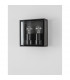Sorren Twin Outdoor Wall Lantern Anthracite Aluminium Clear Glass LED E27 IP65-3