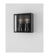 Sorren Twin Outdoor Wall Lantern Anthracite Aluminium Clear Glass LED E27 IP65-4