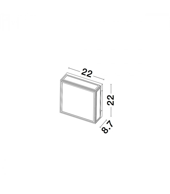 Sorren Twin Outdoor Wall Lantern Anthracite Aluminium Clear Glass LED E27 IP65-5