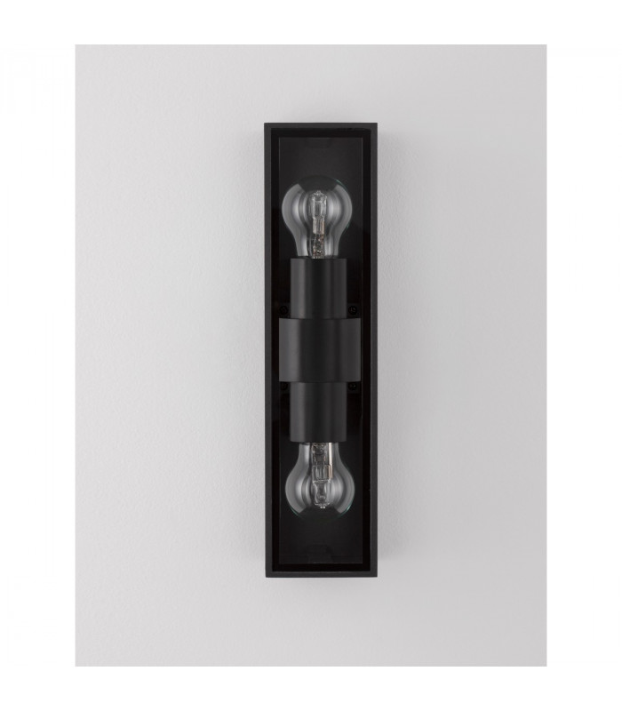 Regina 2 Light Outdoor Wall Lantern Anthracite Aluminium Clear Glass LED E27 IP65-5