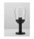 Omika Outdoor Pedestal Light Dark Grey Aluminium Clear Glass LED E27 IP54-4