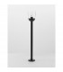 Omika Outdoor Bollard Dark Grey Aluminium Clear Glass LED E27 IP54-3
