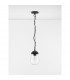 Omika Globe Pendant Ceiling Light Dark Grey Aluminium Glass LED E27 110-240 Volt IP54-4