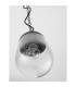 Omika Globe Pendant Ceiling Light Dark Grey Aluminium Glass LED E27 110-240 Volt IP54-6