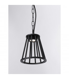 Carina Wire Frame Pendant Ceiling Light Black Aluminium LED 6W 279.09 Lm 3000K IP65-1