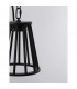 Carina Wire Frame Pendant Ceiling Light Black Aluminium LED 6W 279.09 Lm 3000K IP65-3