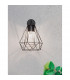 Isidora Wall Lamp Black Aluminium Clear Glass LED E27 IP54-2