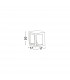 Bev Outdoor Modern Wall Lamp Grey Cement Glass LED 5W 200Lm 3000K IP65-6