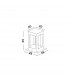 Bev Outdoor Pedestal Light Grey Cement Glass LED 5W 200Lm 3000K IP65-6