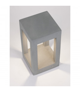 Bev Outdoor Bollard Grey Cement Glass LED 5W 200Lm 3000K IP65-2