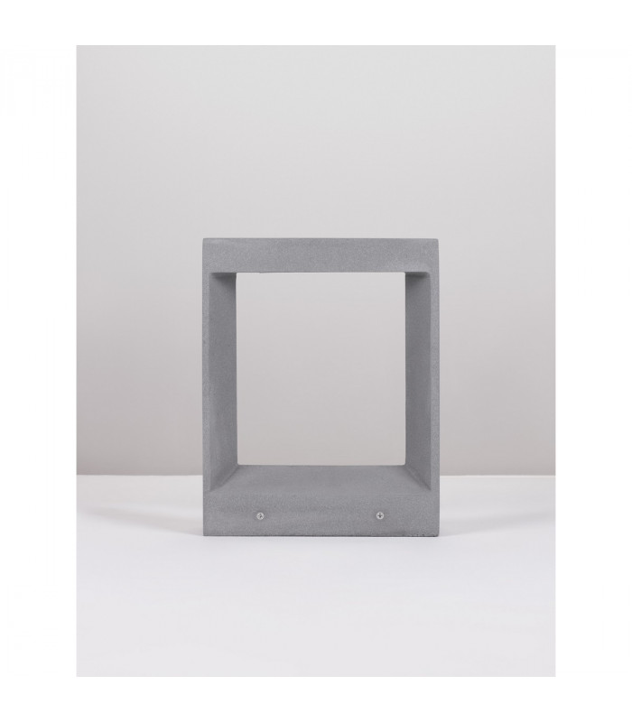 Cairo Outdoor Pedestal Light Grey Cement Glass LED 8W 380Lm 3000K IP65-3