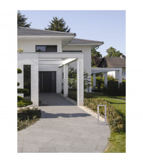 Cairo Outdoor Bollard Grey Cement Glass LED 8W 380Lm 3000K IP65-2