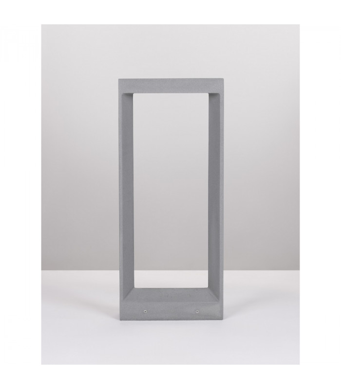 Cairo Outdoor Bollard Grey Cement Glass LED 8W 380Lm 3000K IP65-3