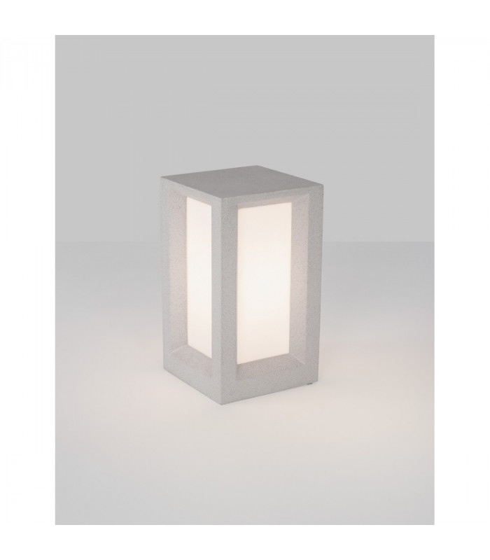 Castro Outdoor Pedestal Light White Sandstone LED E27 IP65-4