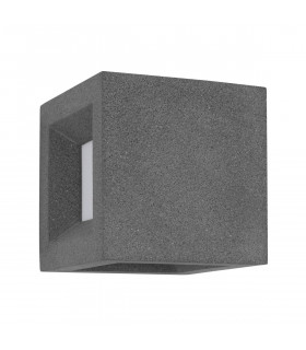 Castro Outdoor Modern Wall Lamp Grey Sandstone LED E27 IP65-1