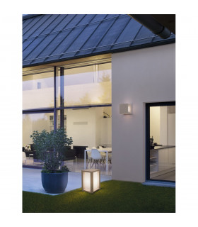 Castro Outdoor Modern Wall Lamp White Sandstone LED E27 IP65-2