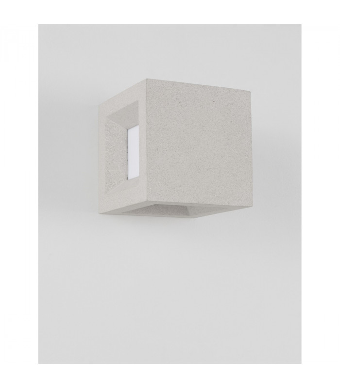 Castro Outdoor Modern Wall Lamp White Sandstone LED E27 IP65-4