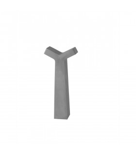 Aran 2 Light Outdoor Bollard Grey Cement Glass LED 2x5W 850Lm 3000K IP65-1