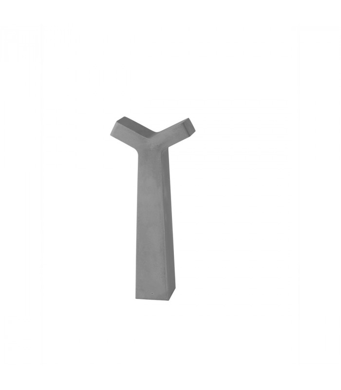 Aran 2 Light Outdoor Bollard Grey Cement Glass LED 2x5W 850Lm 3000K IP65-1