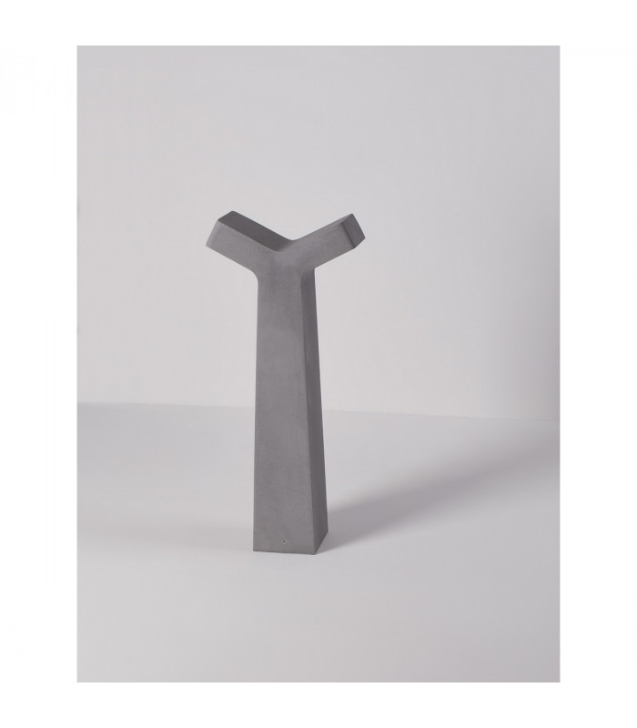 Aran 2 Light Outdoor Bollard Grey Cement Glass LED 2x5W 850Lm 3000K IP65-4