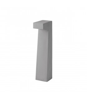 Aran Outdoor Bollard Grey Cement Glass LED 5W 200Lm 3000K IP65-1