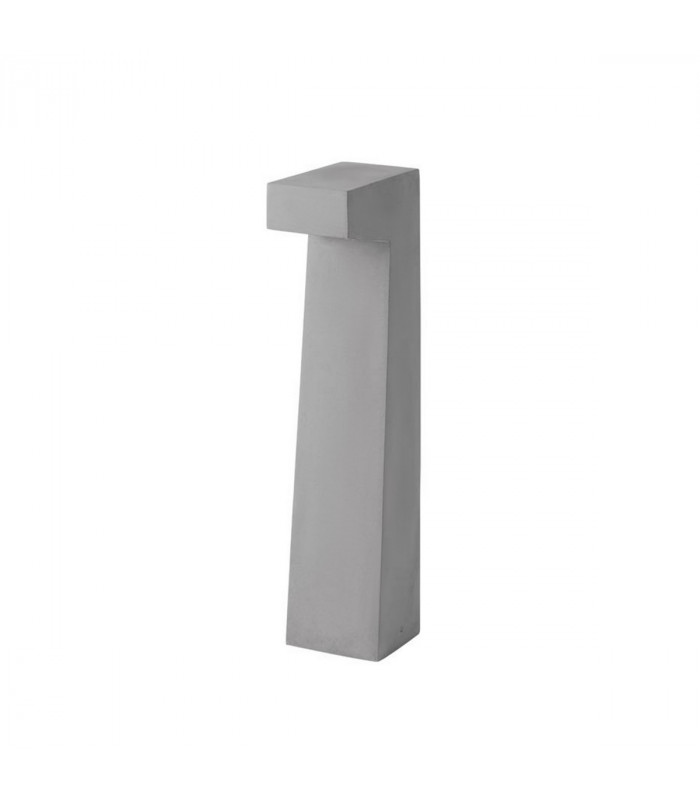 Aran Outdoor Bollard Grey Cement Glass LED 5W 200Lm 3000K IP65-1