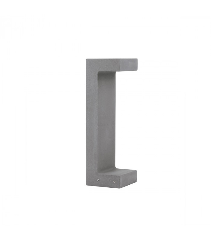 Aran Outdoor Bollard Grey Cement Glass LED 8W 380Lm 3000K IP65-1