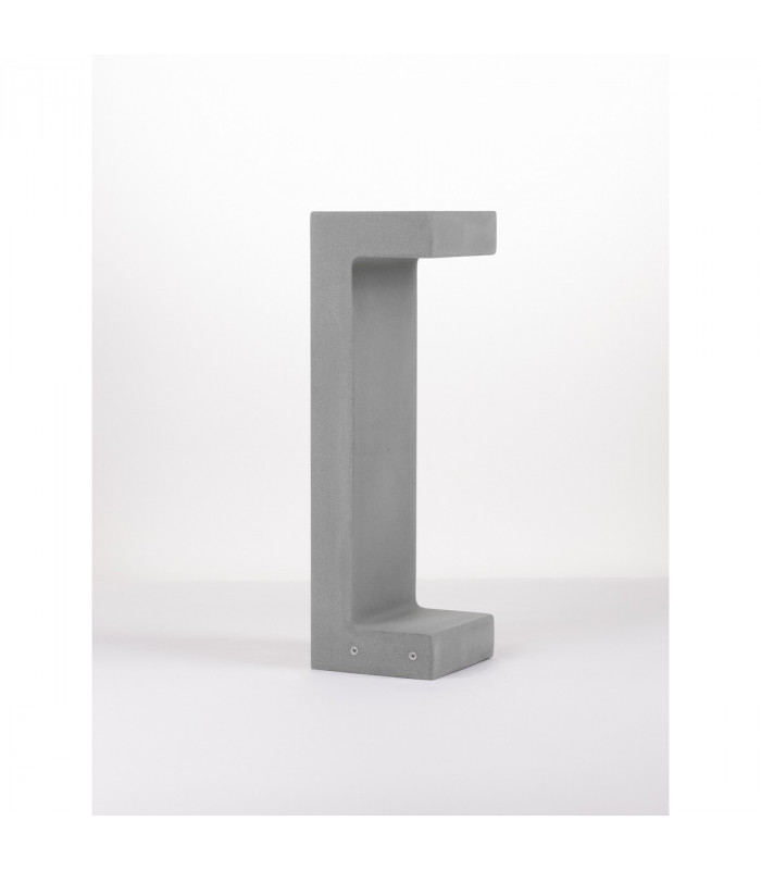 Aran Outdoor Bollard Grey Cement Glass LED 8W 380Lm 3000K IP65-3