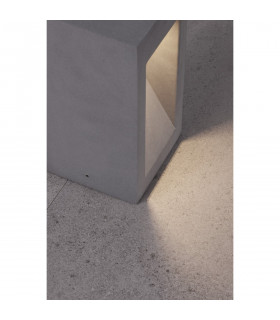 Barco Outdoor Pedestal Light Grey Cement Glass LED 6W 450Lm 3000K IP65-2
