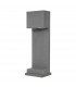 Grante 2 Light Outdoor Bollard Grey Concrete Aluminium LED GU10 2x10W IP65-1