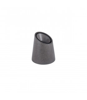 Fox Outdoor Pedestal Light Dark Grey Sandstone Glass LED GU10 1x7W IP65-1