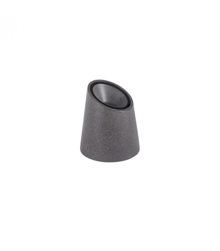 Fox Outdoor Pedestal Light Dark Grey Sandstone Glass LED GU10 1x7W IP65-1
