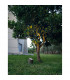 Fox Outdoor Pedestal Light Dark Grey Sandstone Glass LED GU10 1x7W IP65-2