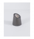 Fox Outdoor Pedestal Light Dark Grey Sandstone Glass LED GU10 1x7W IP65-4