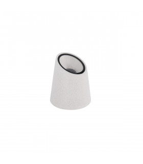 Fox Outdoor Pedestal Light White Sandstone Glass LED GU10 1x7W IP65-1